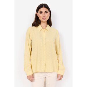 NWT SOYA CONCEPT POSH Sunshine Yellow Geo Print Blouse